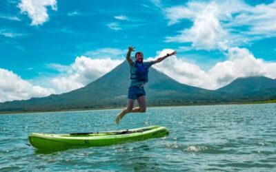 Kayaking on Lake Arenal